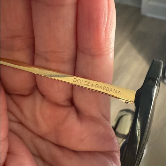 Dolce & Gabbana Black and Gold Sunglasses - Picture 4 of 4